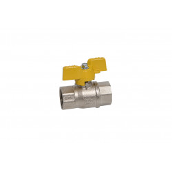 Robinet sferic cu fluture pentru gaz cu trecere totala, interior-interior