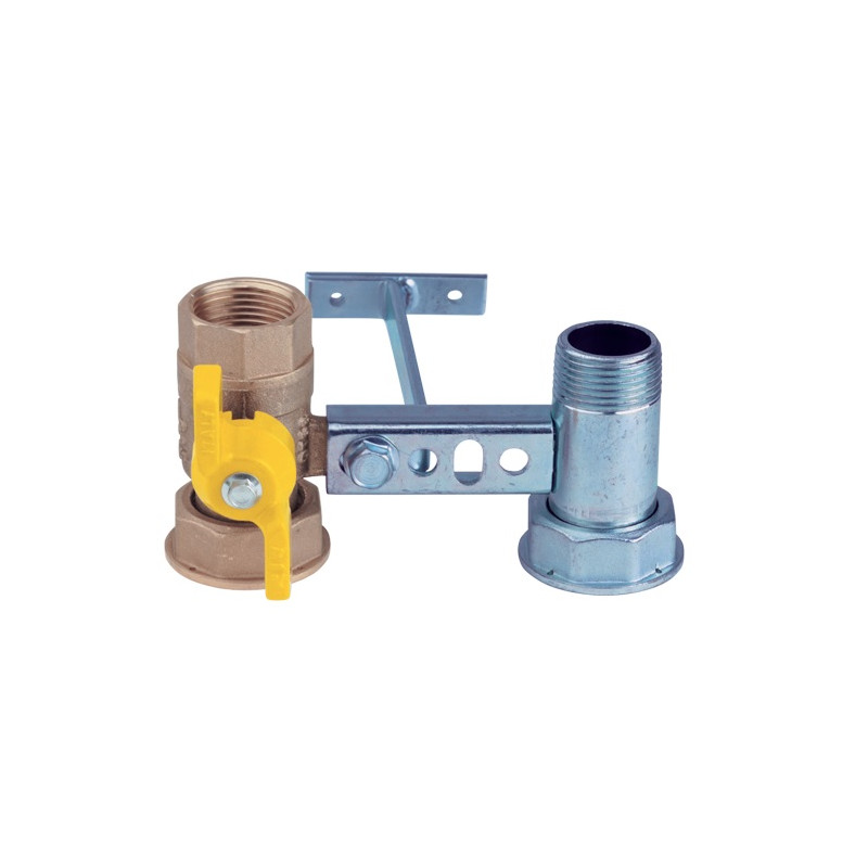 Placa contor gaz 3/4"x11/4" - 1"x11/4" L 110 mm cu robinet